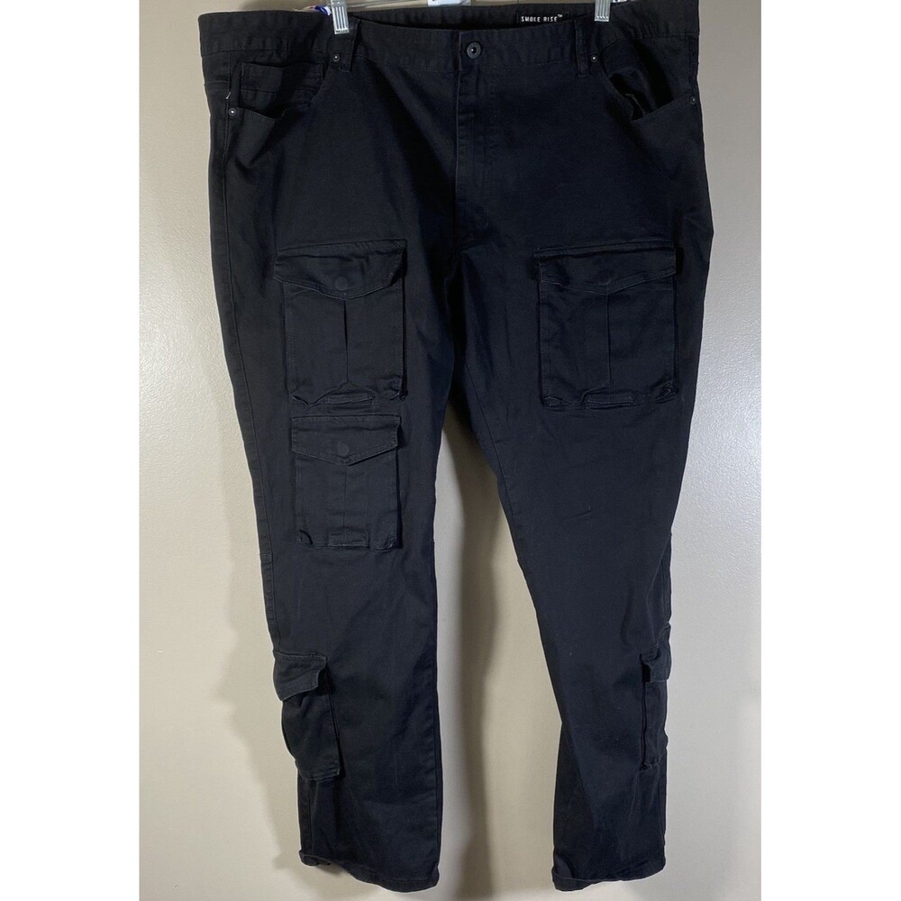 Smoke Rise Cargo Pants Men's 48x32 Black Utility Twill Military Outdoors Rescue